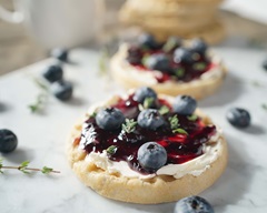 Blueberry and Cream Cheese Waffle